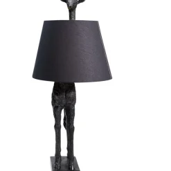 KARE Design Tischleuchte Animal Giraffe Matt Schwarz- Tischleuchten