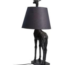 KARE Design Tischleuchte Animal Giraffe Matt Schwarz- Tischleuchten