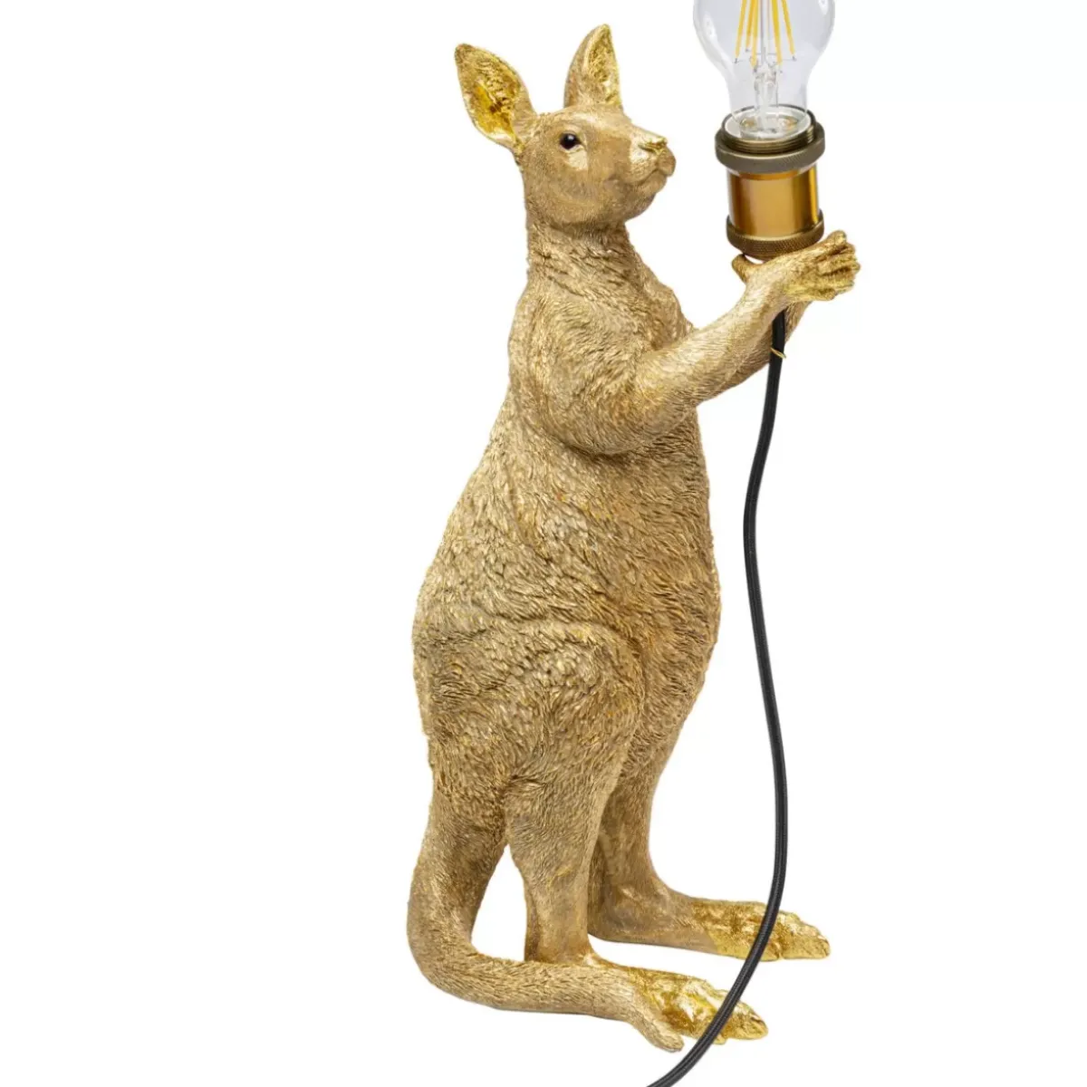 KARE Design Tischleuchte Animal Kangaroo Gold 46Cm- Tischleuchten