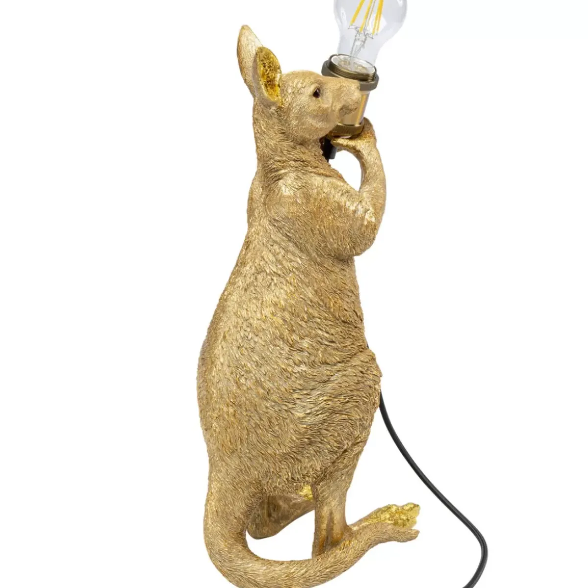 KARE Design Tischleuchte Animal Kangaroo Gold 46Cm- Tischleuchten