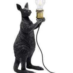 KARE Design Tischleuchte Animal Kangaroo Schwarz Matt 46Cm- Tischleuchten