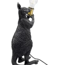 KARE Design Tischleuchte Animal Kangaroo Schwarz Matt 46Cm- Tischleuchten