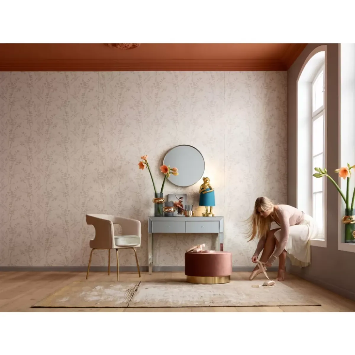 KARE Design Tischleuchte Animal Monkey Gold Blau- Tischleuchten