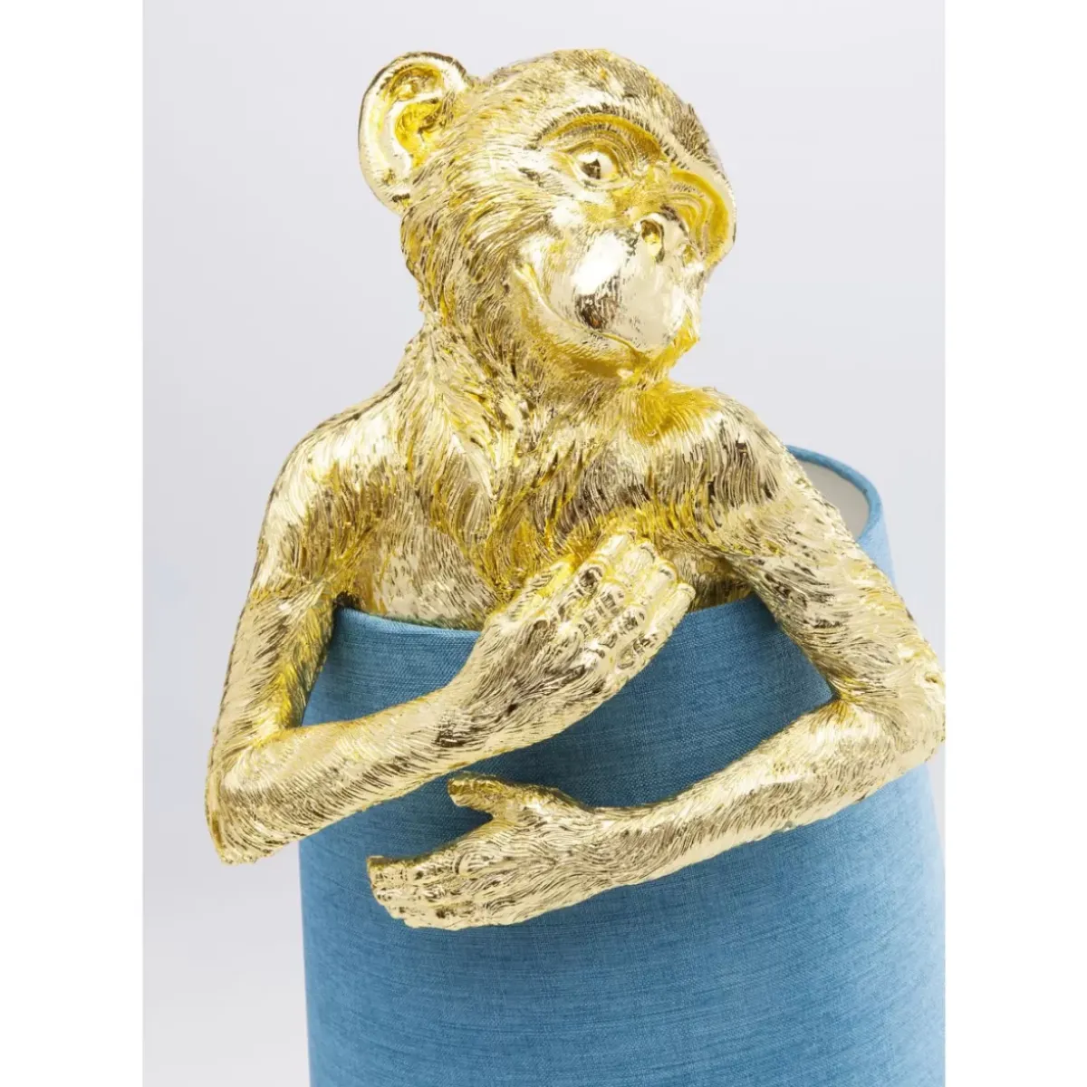 KARE Design Tischleuchte Animal Monkey Gold Blau- Tischleuchten