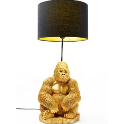 KARE Design Tischleuchte Animal Monkey Gorilla Gold- Tischleuchten