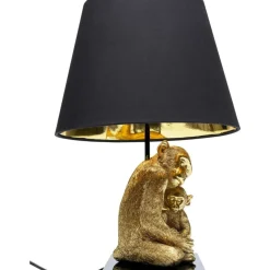 KARE Design Tischleuchte Animal Monkey Love Hug Gold 50Cm- Tischleuchten