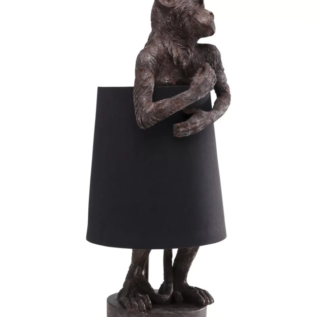 KARE Design Tischleuchte Animal Monkey Braun Schwarz- Tischleuchten