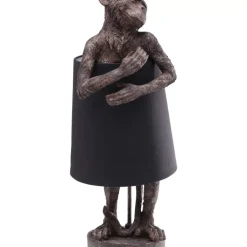 KARE Design Tischleuchte Animal Monkey Braun Schwarz- Tischleuchten