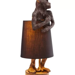 KARE Design Tischleuchte Animal Monkey Braun Schwarz- Tischleuchten