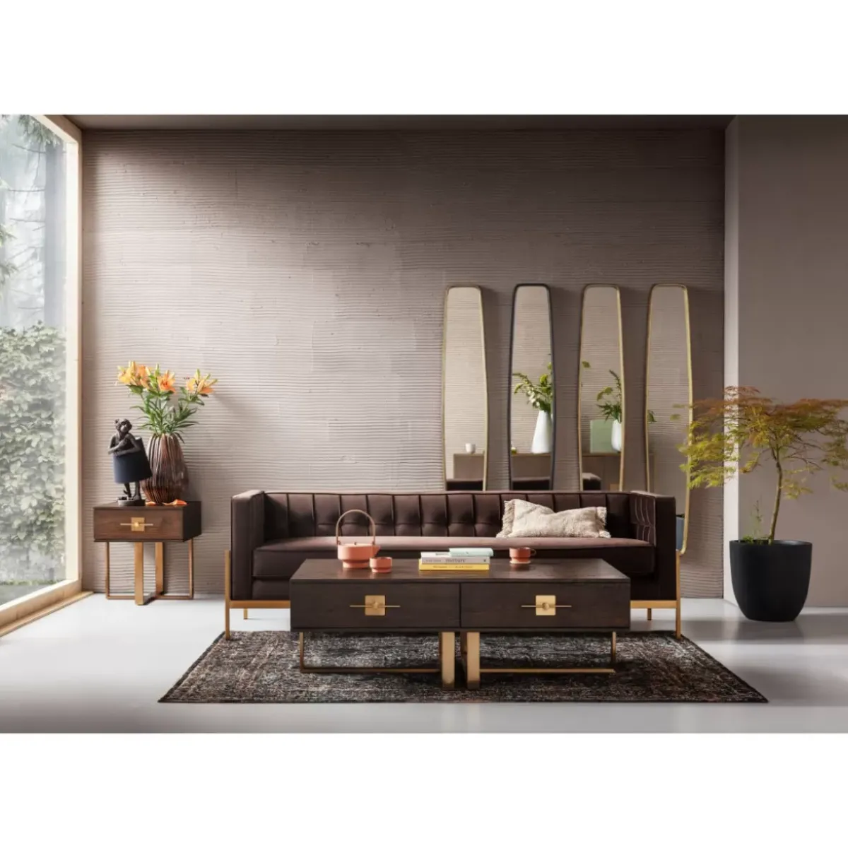 KARE Design Tischleuchte Animal Monkey Braun Schwarz- Tischleuchten