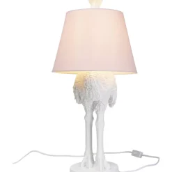 KARE Design Tischleuchte Animal Ostrich Weis 66Cm- Tischleuchten