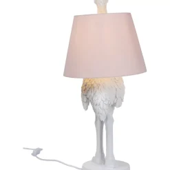KARE Design Tischleuchte Animal Ostrich Weis 66Cm- Tischleuchten