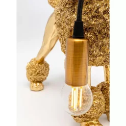KARE Design Tischleuchte Animal Poodle Gold 32Cm- Tischleuchten