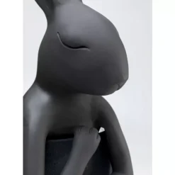 KARE Design Tischleuchte Animal Rabbit Matt Schwarz 68Cm- Tischleuchten