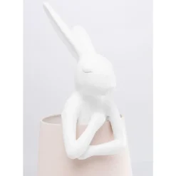 KARE Design Tischleuchte Animal Rabbit Weis 68Cm- Tischleuchten