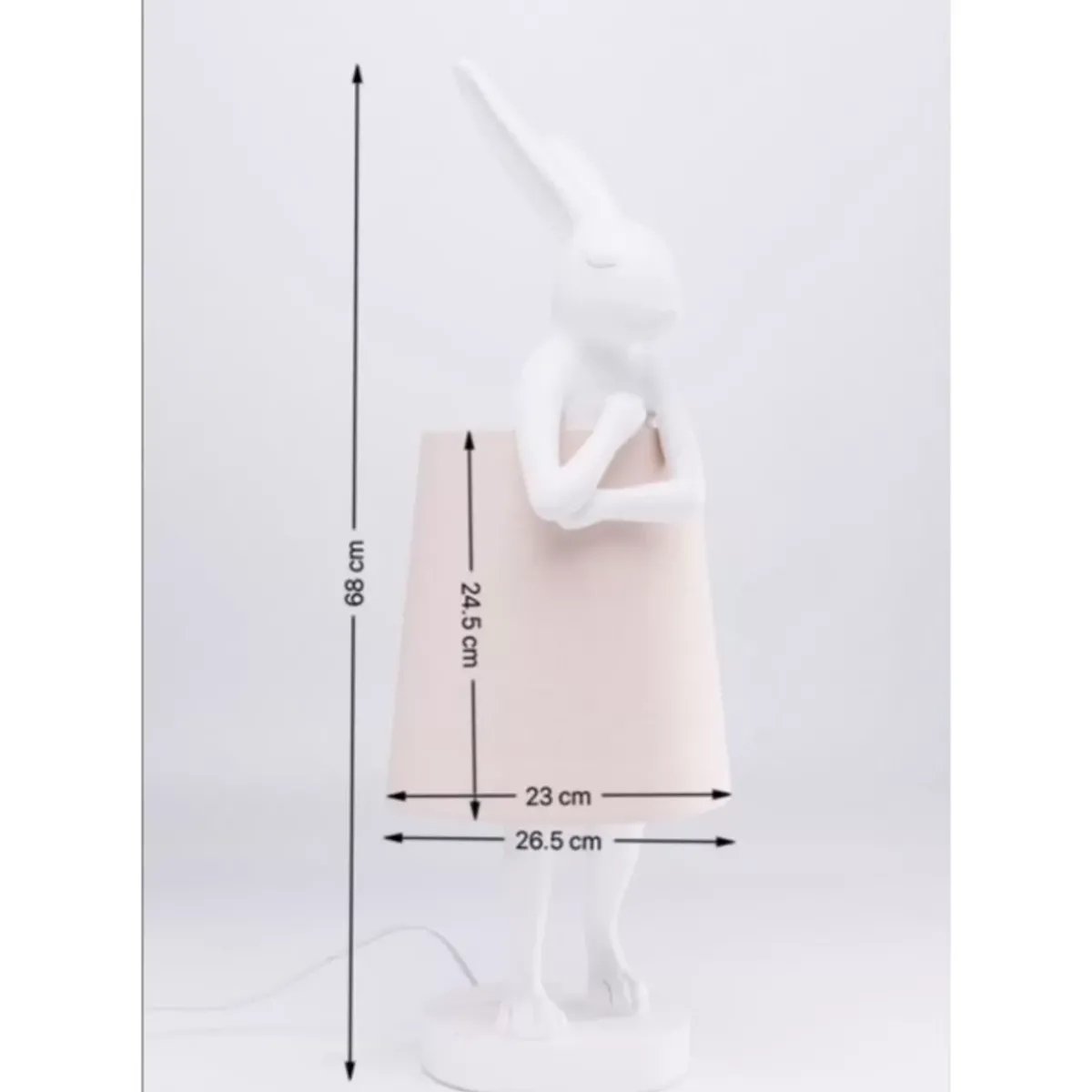 KARE Design Tischleuchte Animal Rabbit Weis 68Cm- Tischleuchten