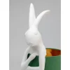 KARE Design Tischleuchte Animal Rabbit Weis/Grun 68Cm- Tischleuchten