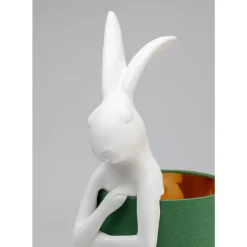 KARE Design Tischleuchte Animal Rabbit Weis/Grun 68Cm- Tischleuchten