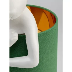 KARE Design Tischleuchte Animal Rabbit Weis/Grun 68Cm- Tischleuchten