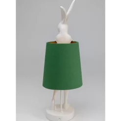 KARE Design Tischleuchte Animal Rabbit Weis/Grun 68Cm- Tischleuchten