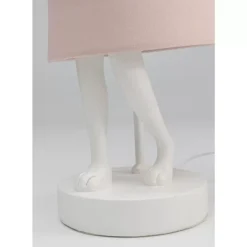 KARE Design Tischleuchte Animal Rabbit Weis/Rosa 50Cm- Tischleuchten