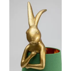 KARE Design Tischleuchte Animal Rabbit Gold/Grun 68Cm- Tischleuchten