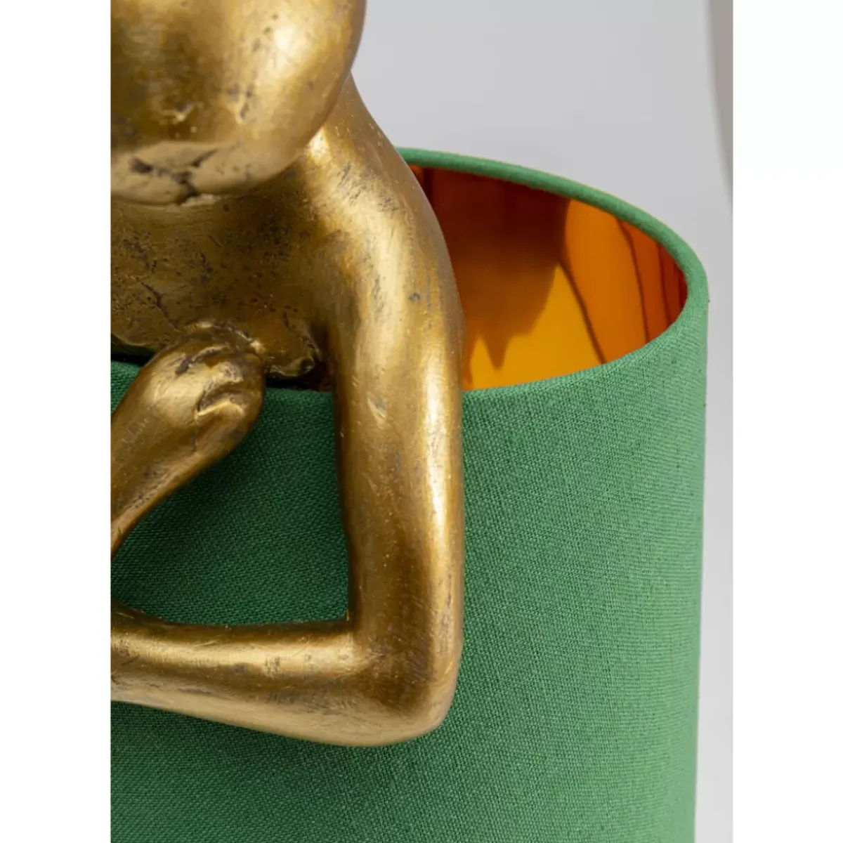 KARE Design Tischleuchte Animal Rabbit Gold/Grun 68Cm- Tischleuchten