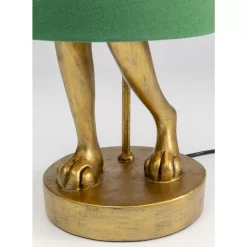 KARE Design Tischleuchte Animal Rabbit Gold/Grun 68Cm- Tischleuchten