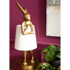 KARE Design Tischleuchte Animal Rabbit Gold 88- Tischleuchten