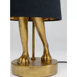 KARE Design Tischleuchte Animal Rabbit Gold/Schwarz 68Cm- Tischleuchten