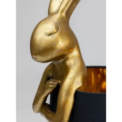 KARE Design Tischleuchte Animal Rabbit Gold/Schwarz 68Cm- Tischleuchten