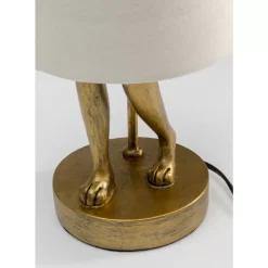 KARE Design Tischleuchte Animal Rabbit Gold/Weis 50Cm- Tischleuchten