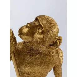 KARE Design Tischleuchte Animal Standing Monkey Gold 51Cm- Tischleuchten
