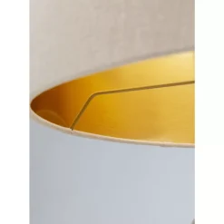 KARE Design Tischleuchte Barock Gold Beige 49Cm- Tischleuchten