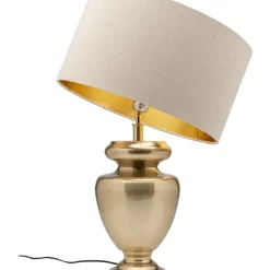 KARE Design Tischleuchte Barock Gold Beige 49Cm- Tischleuchten