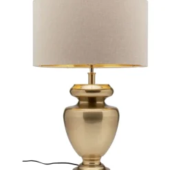 KARE Design Tischleuchte Barock Gold Beige 49Cm- Tischleuchten