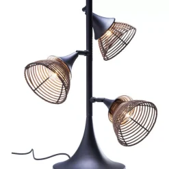 KARE Design Tischleuchte Rattan Tre- Tischleuchten