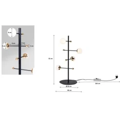 KARE Design Tischleuchte Trapez 52- Tischleuchten