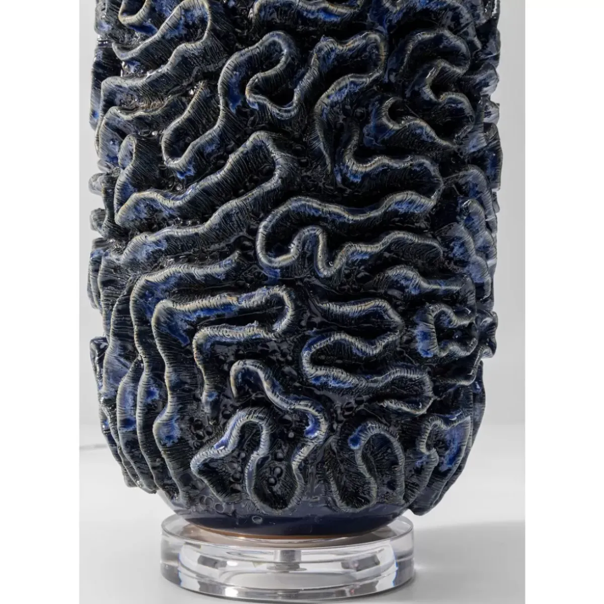 KARE Design Tischleuchte Waterflow Blau- Tischleuchten