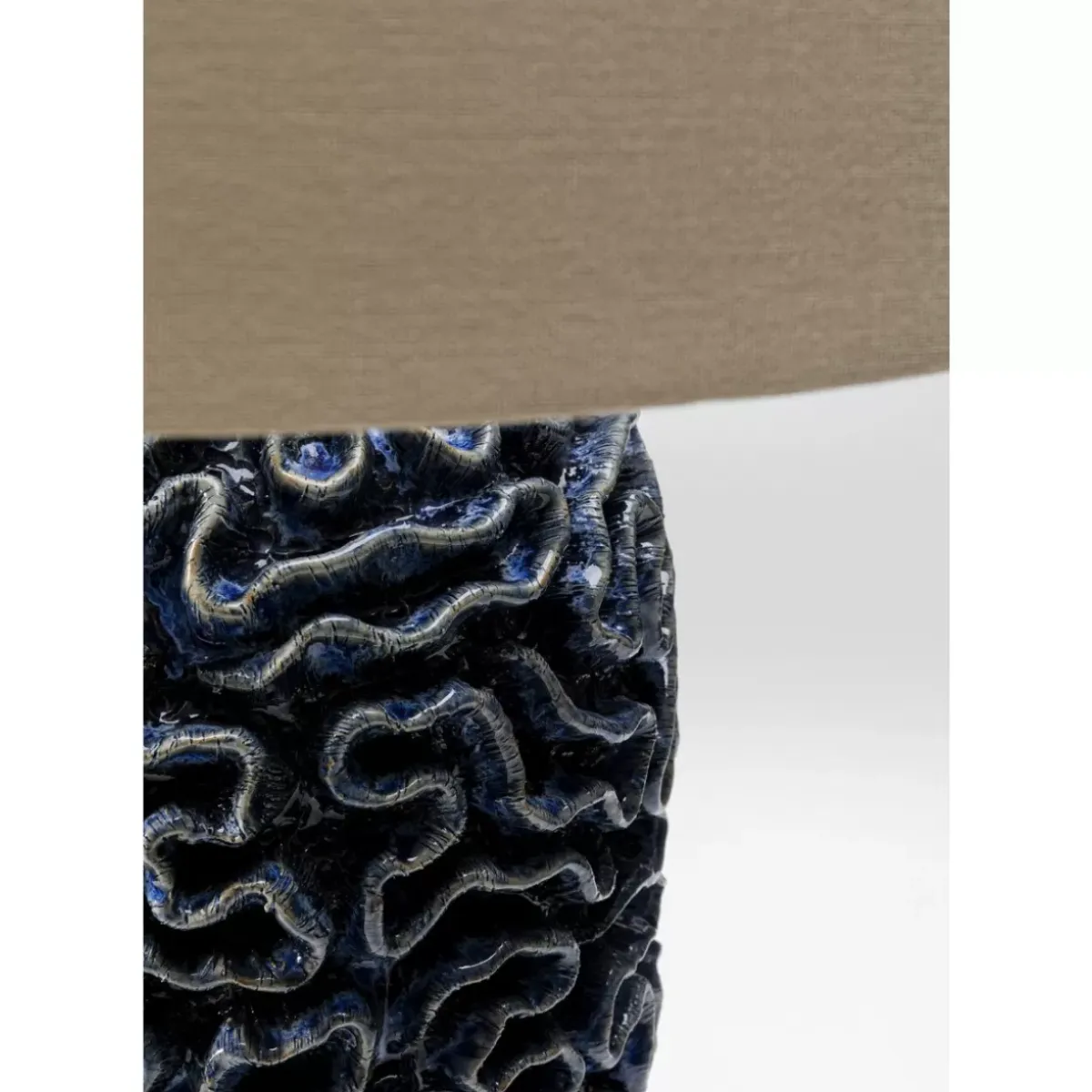 KARE Design Tischleuchte Waterflow Blau- Tischleuchten