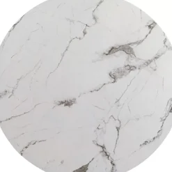 KARE Design Tischplatte Schickeria Marmoroptik Weis O110Cm- Tische