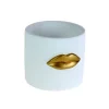 KARE Design Ubertopf Lips Weiss/Gold- Aufbewahrung & Ordnung