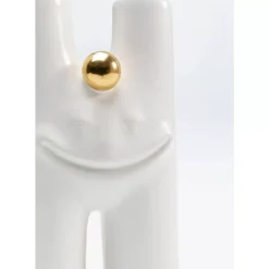 KARE Design Vase Funny Teeth Weis 16Cm- Vasen