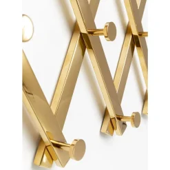 KARE Design Wandgarderobe Crossing Gold 9(+71)Cm- Kleinmöbel & Sonstiges
