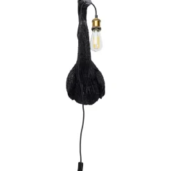 KARE Design Wandleuchte Animal Heron Schwarz 26X62Cm- Wandleuchten