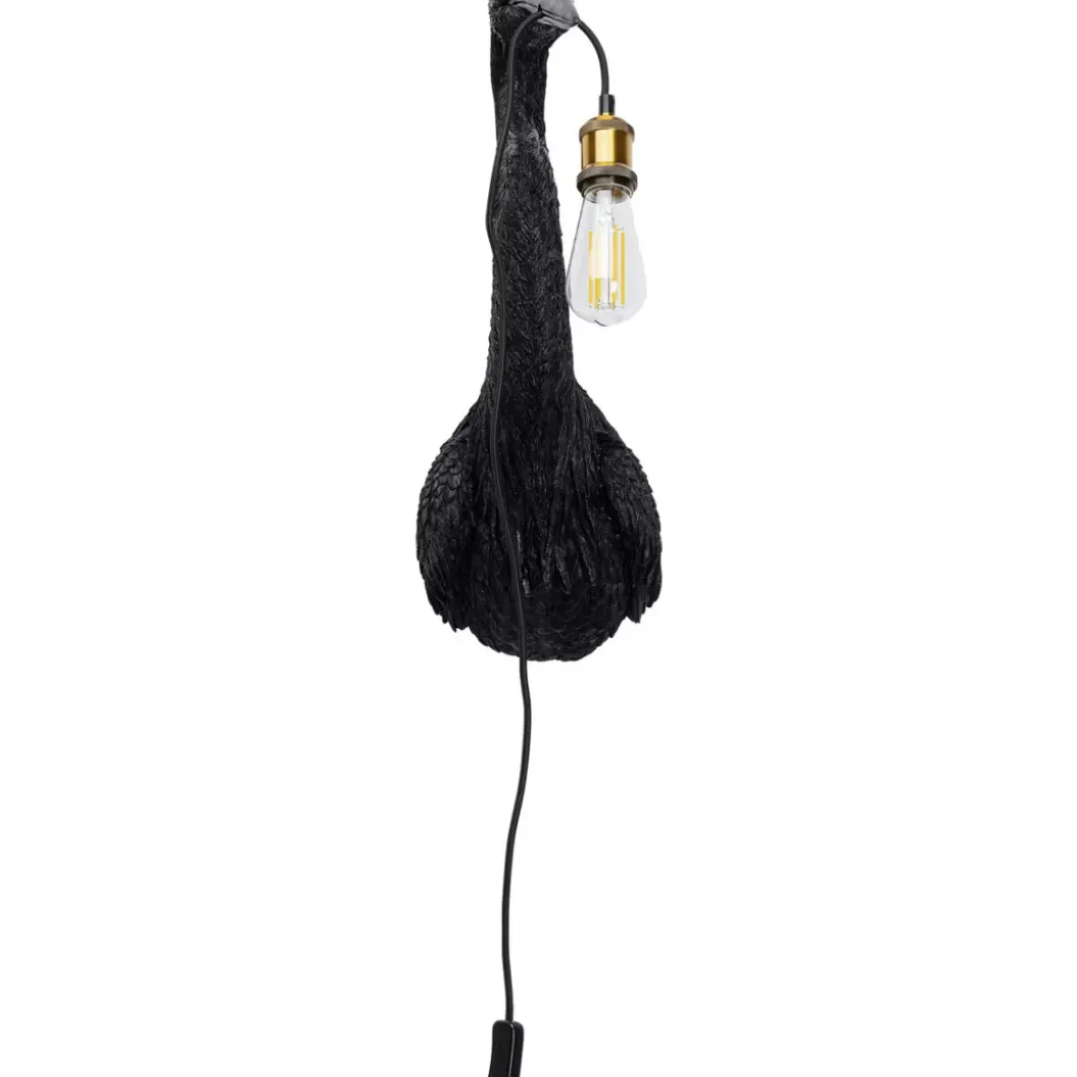 KARE Design Wandleuchte Animal Heron Schwarz 26X62Cm- Wandleuchten