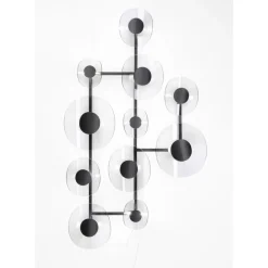 KARE Design Wandleuchte Mariposa Schwarz Smoke 116X198Cm- Wandleuchten