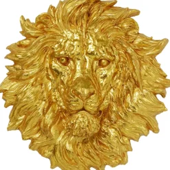 KARE Design Wandobjekt Lion Head Gold 90X100Cm- Bilder