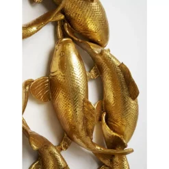 KARE Design Wandobjekt School Of Koi Gold O102Cm- Bilder