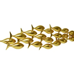 KARE Design Wandobjekt School Of Tuna Gold 181X41Cm- Bilder